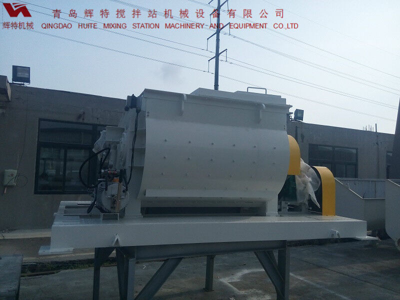 JS750攪拌臂采用偏心式設計，延長使用壽命，青島輝特機械