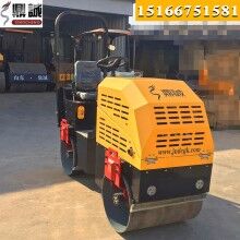 造型新穎！座駕式1噸壓路機 全液壓雙鋼輪振動壓路機 小型壓路機